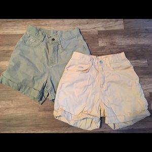 High rise shorts